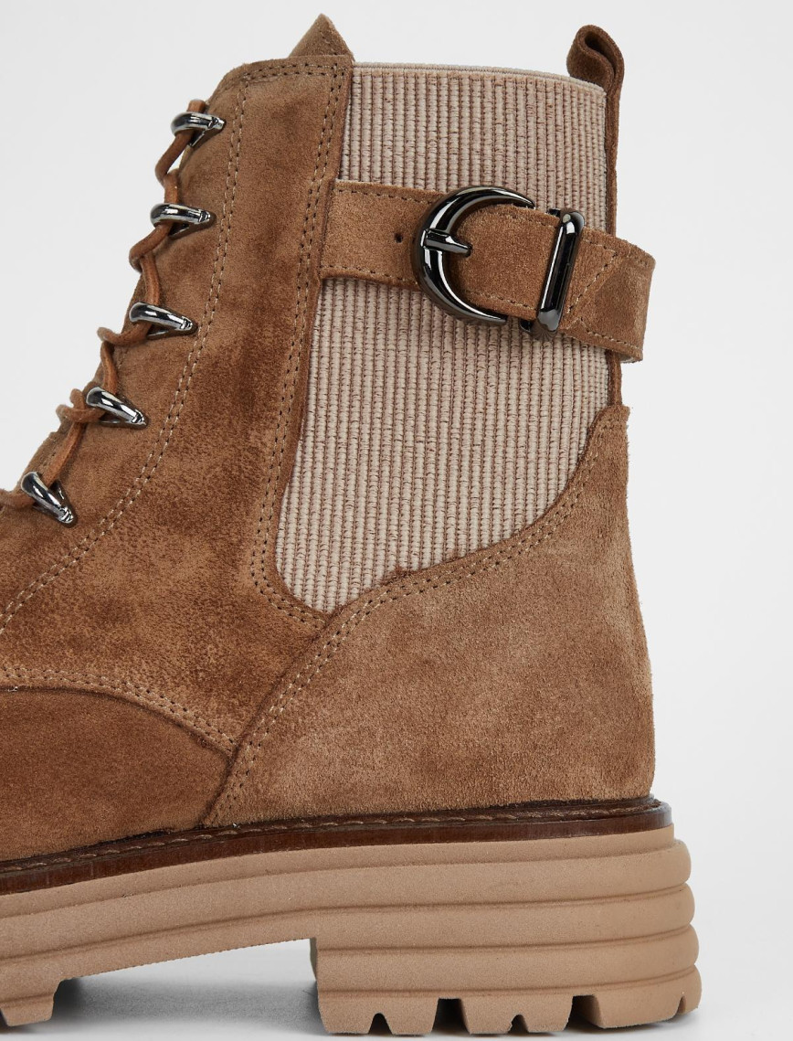 Valmenti Sirius Kadın Tütün Süet Hakiki Deri Casual Bot