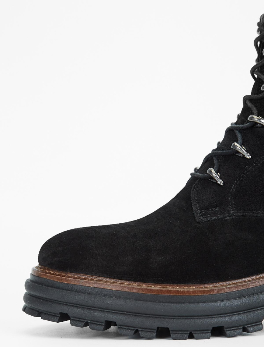 Valmenti Sirius Kadın Siyah Süet Hakiki Deri Casual Bot