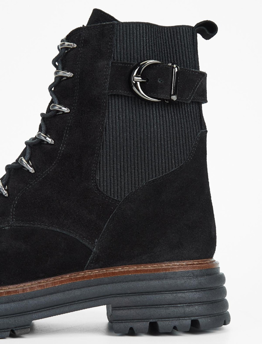 Valmenti Sirius Kadın Siyah Süet Hakiki Deri Casual Bot