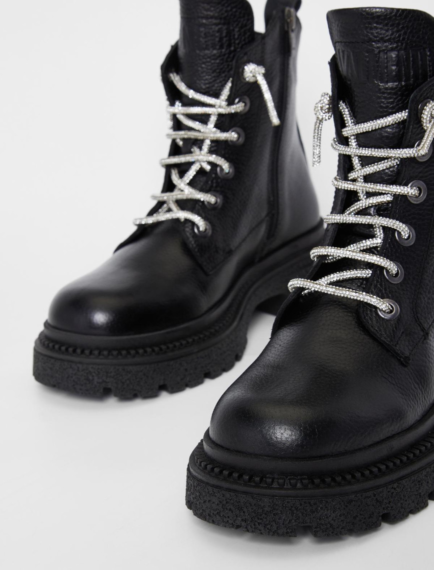 Valmenti Kadın Siyah Hakiki Deri Casual Bot Valmenti Kadın Siyah Hakiki Deri Casual Bot