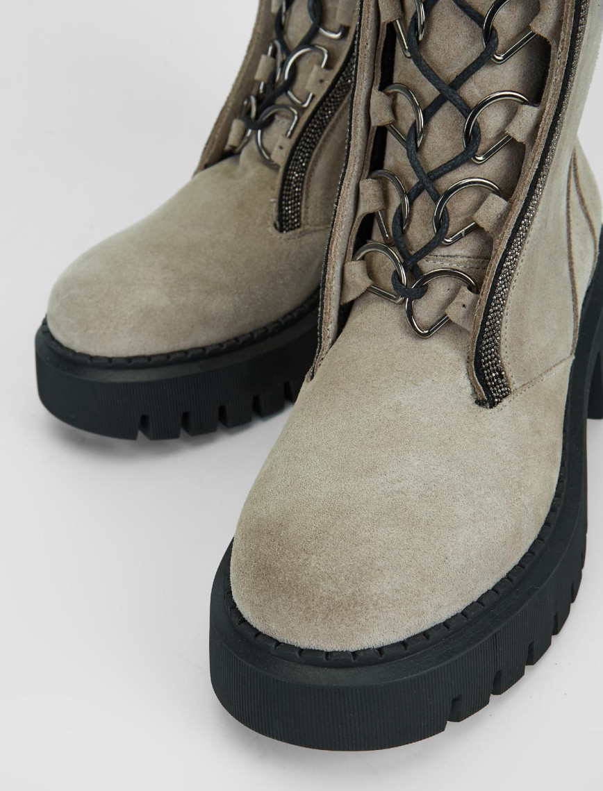 Valmenti Kadın Bej Süet Hakiki Deri Casual Bot Valmenti Kadın Bej Süet Hakiki Deri Casual Bot