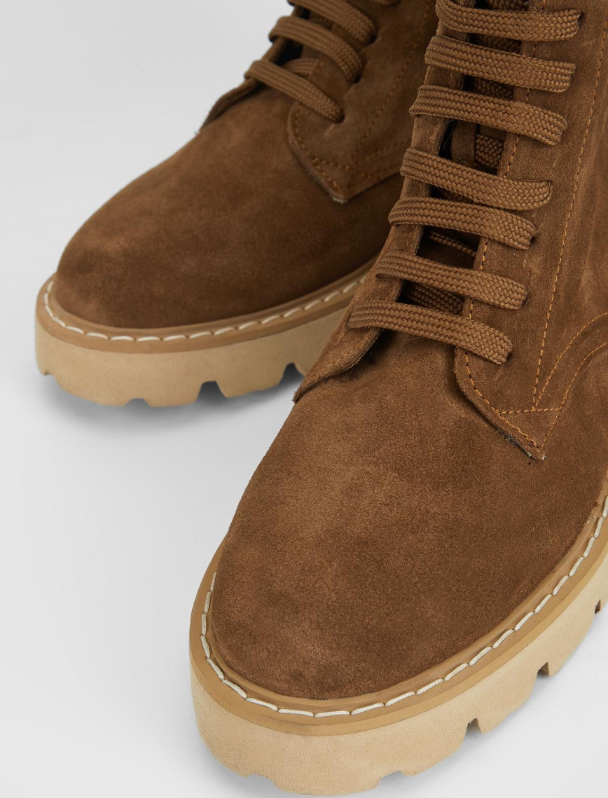 Valmenti Kadın Taba Süet Hakiki Deri Casual Bot