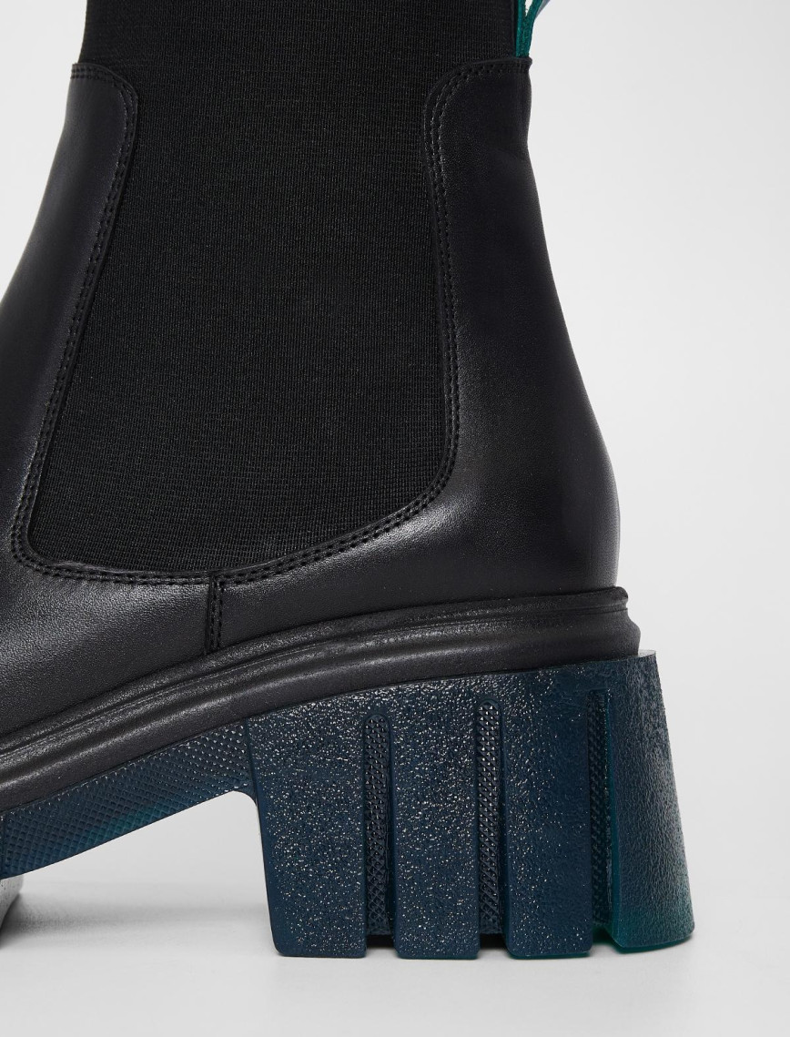 Valmenti Kadın Siyah/yeşil Hakiki Deri Casual Bot Valmenti Kadın Siyah/yeşil Hakiki Deri Casual Bot