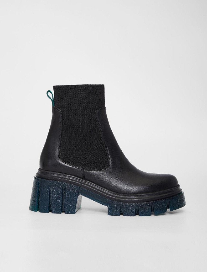 Valmenti Kadın Siyah/yeşil Hakiki Deri Casual Bot Valmenti Kadın Siyah/yeşil Hakiki Deri Casual Bot