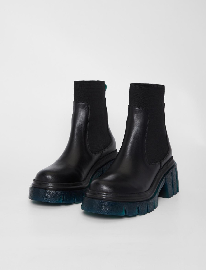 Valmenti Kadın Siyah/yeşil Hakiki Deri Casual Bot Valmenti Kadın Siyah/yeşil Hakiki Deri Casual Bot