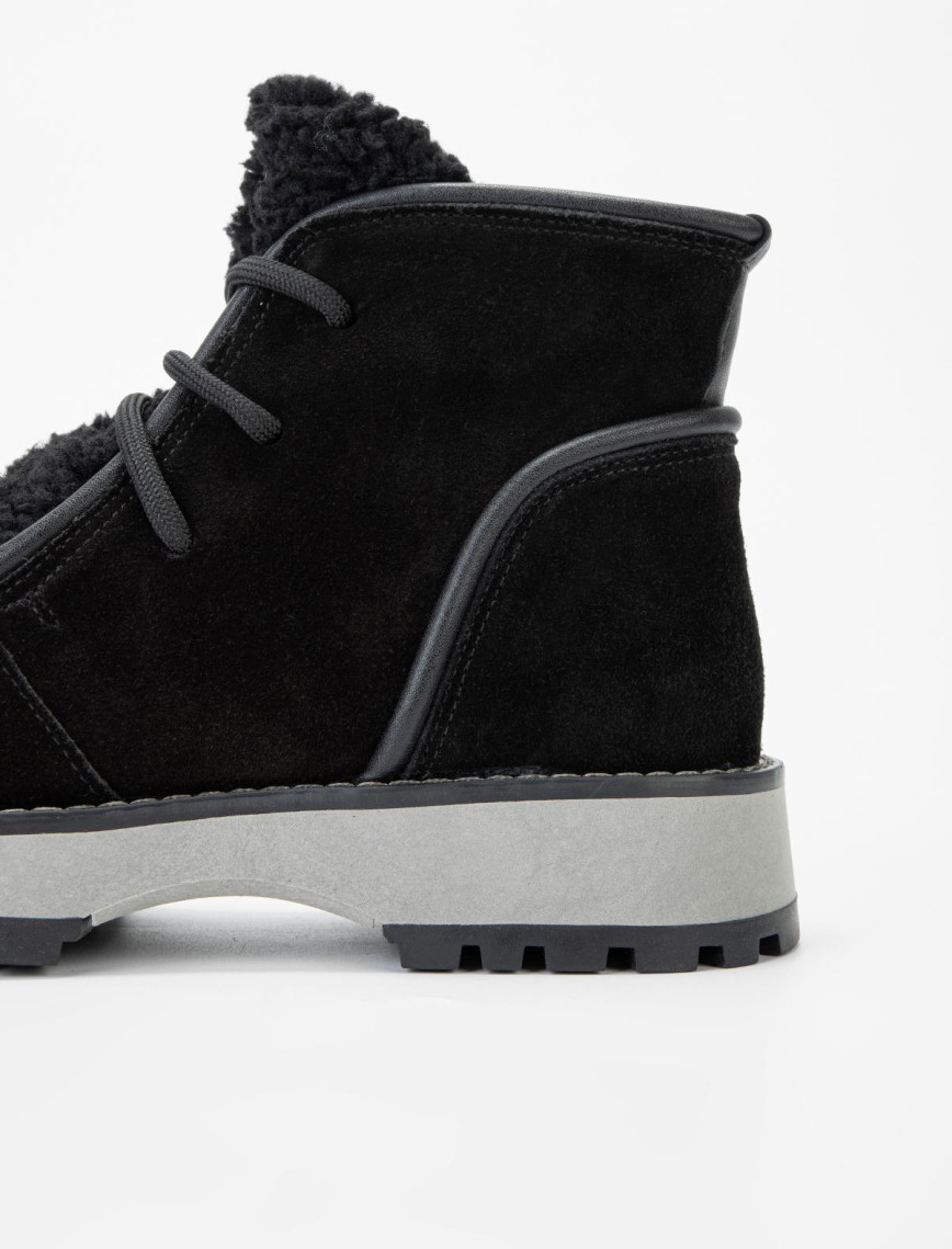 Valmenti Kadın Siyah Süet Hakiki Deri Casual Bot Valmenti Kadın Siyah Süet Hakiki Deri Casual Bot