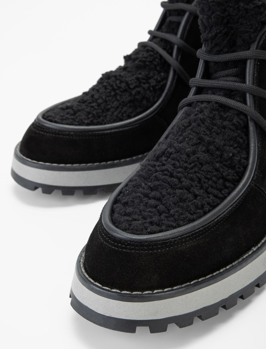 Valmenti Kadın Siyah Süet Hakiki Deri Casual Bot Valmenti Kadın Siyah Süet Hakiki Deri Casual Bot