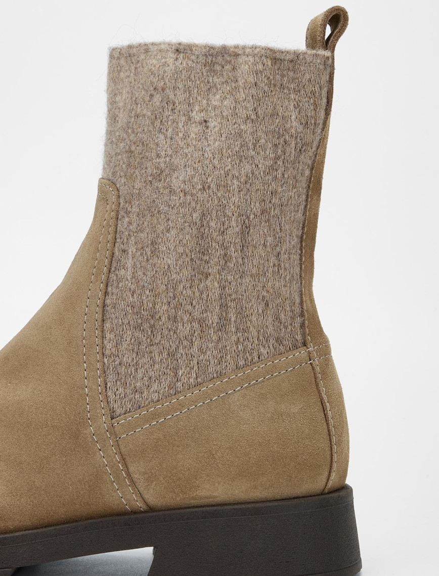 Valmenti Kadın Vizon Süet Hakiki Deri Casual Bot Valmenti Kadın Vizon Süet Hakiki Deri Casual Bot