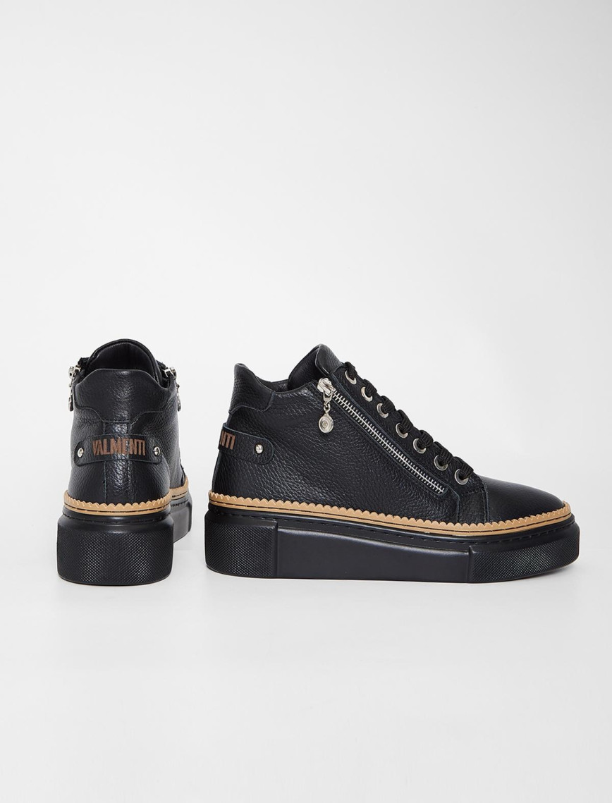 Valmenti Nia Kadın Siyah Floter Hakiki Deri Casual Bot Valmenti Nia Kadın Siyah Floter Hakiki Deri Casual Bot