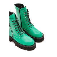 Tamer Tanca Kadın Hakiki Deri Yeşil POSTAL Bot