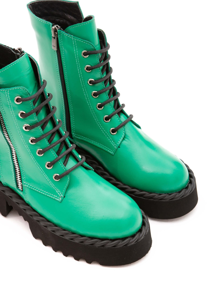 Tamer Tanca Kadın Hakiki Deri Yeşil POSTAL Bot