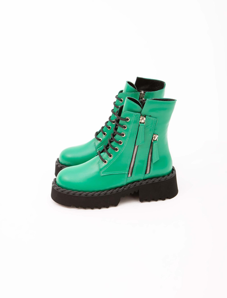 Tamer Tanca Kadın Hakiki Deri Yeşil POSTAL Bot