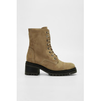 Valmenti Kadın Bej Süet Hakiki Deri Casual Bot