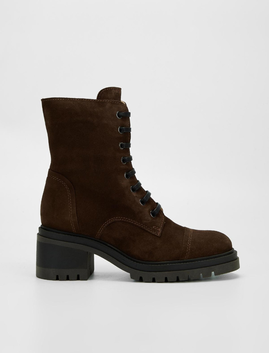 Valmenti Kadın Kahverengi Süet Hakiki Deri Casual Bot