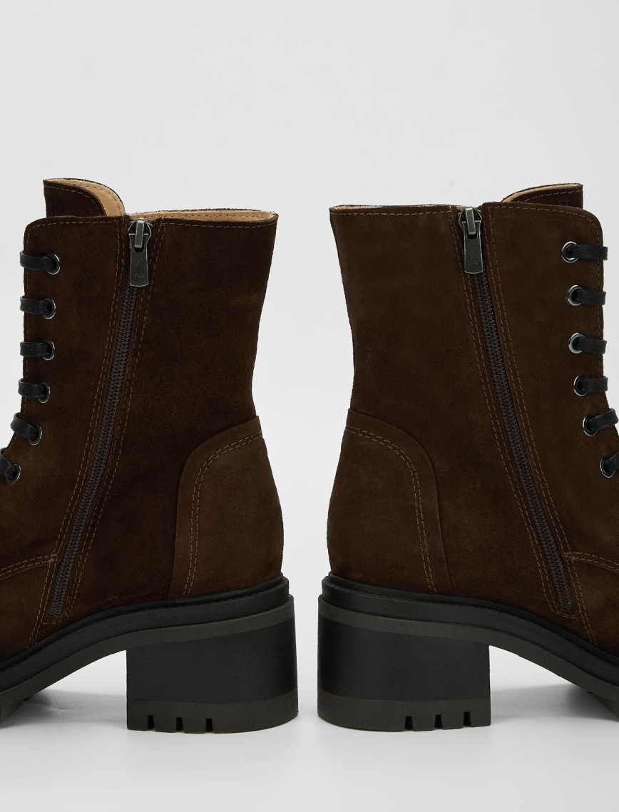 Valmenti Kadın Kahverengi Süet Hakiki Deri Casual Bot