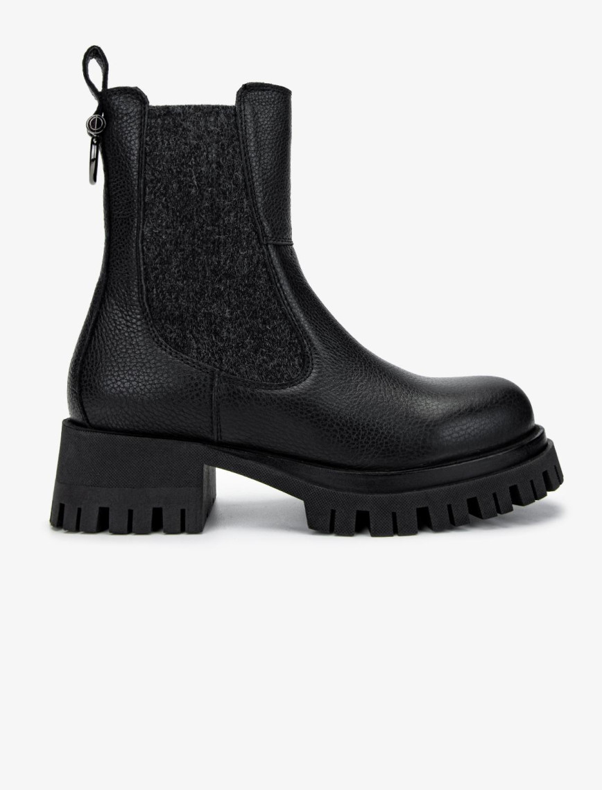 Valmenti Kadın Hakiki Deri Gri Düz Bot