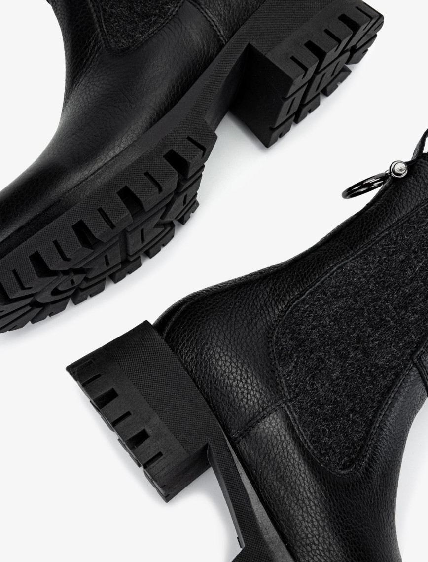 Valmenti Kadın Hakiki Deri Siyah Floter Düz Bot Valmenti Kadın Hakiki Deri Siyah Floter Düz Bot