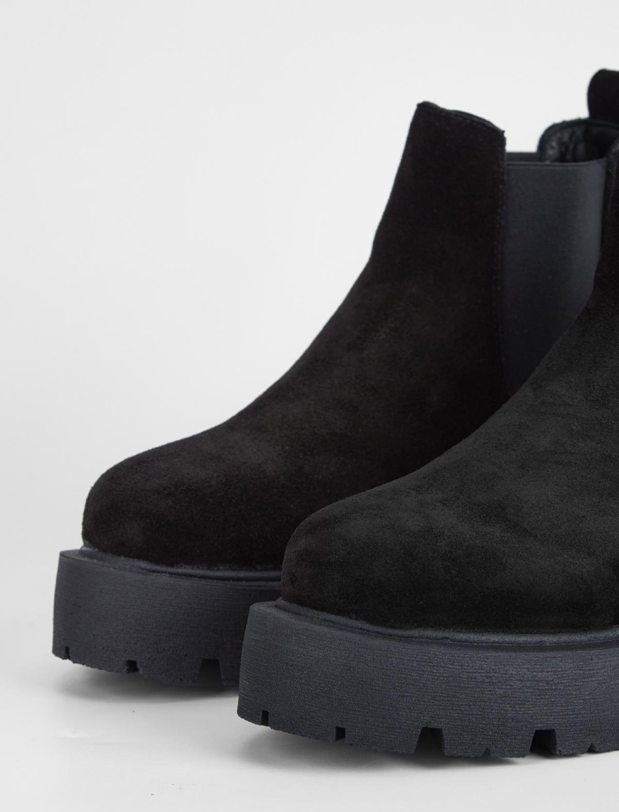 Valmenti Kadın Siyah Süet Hakiki Deri Casual Bot Valmenti Kadın Siyah Süet Hakiki Deri Casual Bot