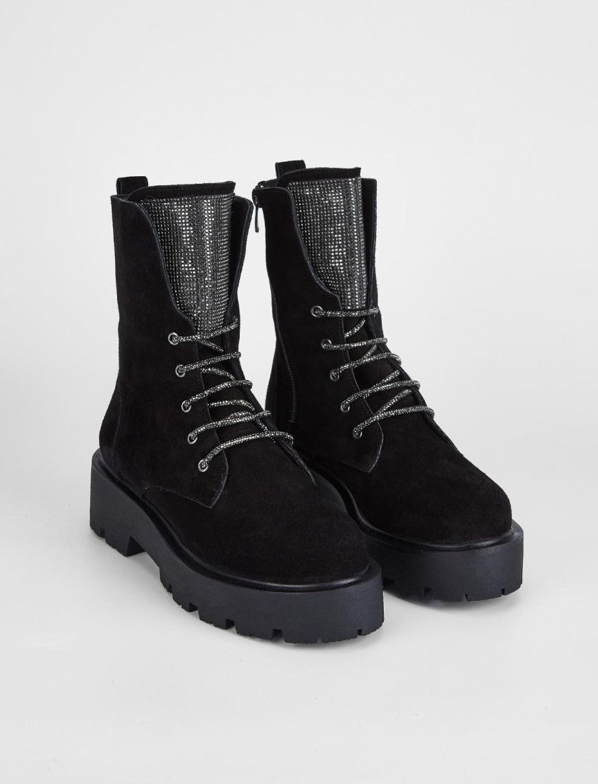 Valmenti Nagy Kadın Siyah Süet Hakiki Deri Casual Bot Valmenti Nagy Kadın Siyah Süet Hakiki Deri Casual Bot