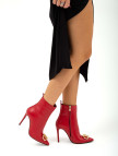 Tamer Tanca Kadın Hakiki Deri Kırmızı Topuklu Bot Tamer Tanca Kadın Hakiki Deri Kırmızı Topuklu Bot
