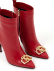 Tamer Tanca Kadın Hakiki Deri Kırmızı Topuklu Bot Tamer Tanca Kadın Hakiki Deri Kırmızı Topuklu Bot