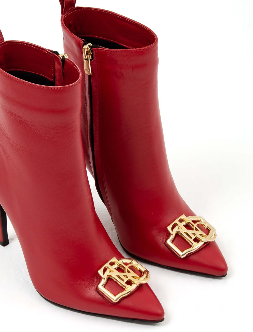 Tamer Tanca Kadın Hakiki Deri Kırmızı Topuklu Bot Tamer Tanca Kadın Hakiki Deri Kırmızı Topuklu Bot