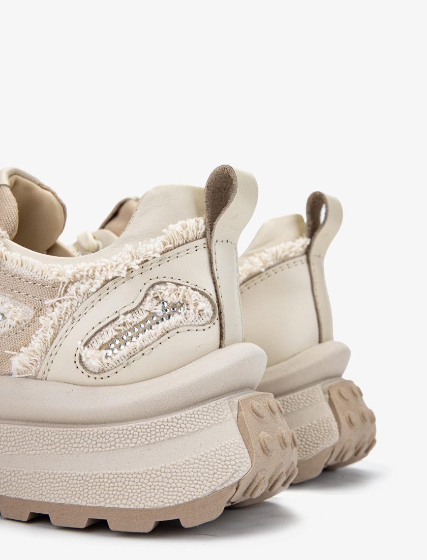 Valmenti Lovita Kadın Bej Hakiki Deri Sneakers & Spor Ayakkabı