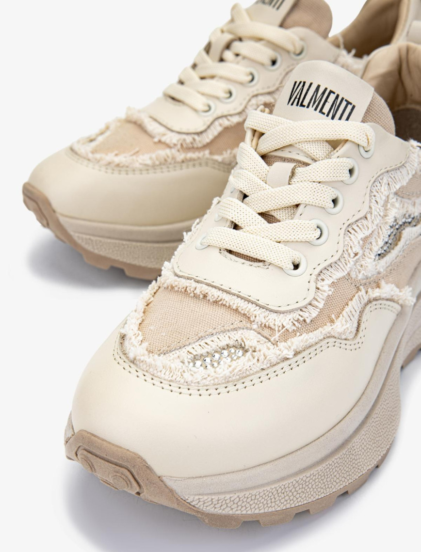 Valmenti Lovita Kadın Bej Hakiki Deri Sneakers & Spor Ayakkabı
