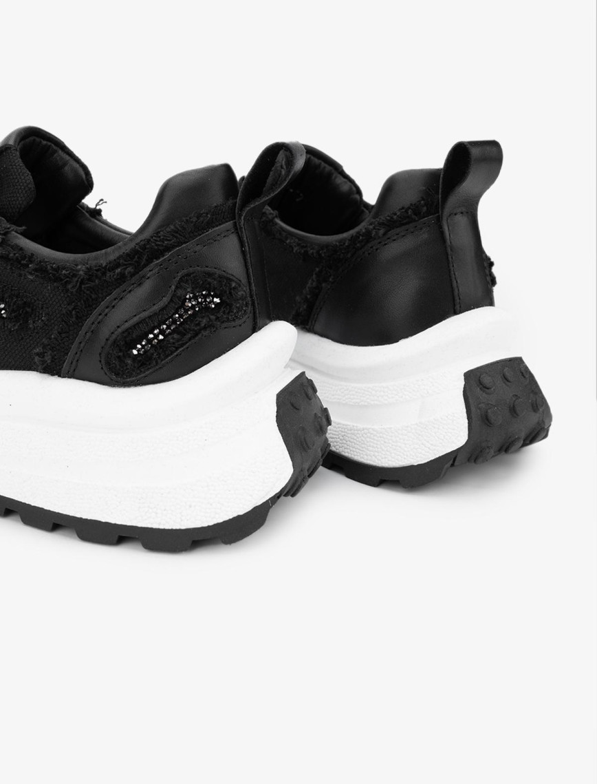 Valmenti Lovita Kadın Siyah Hakiki Deri Sneakers & Spor Ayakkabı