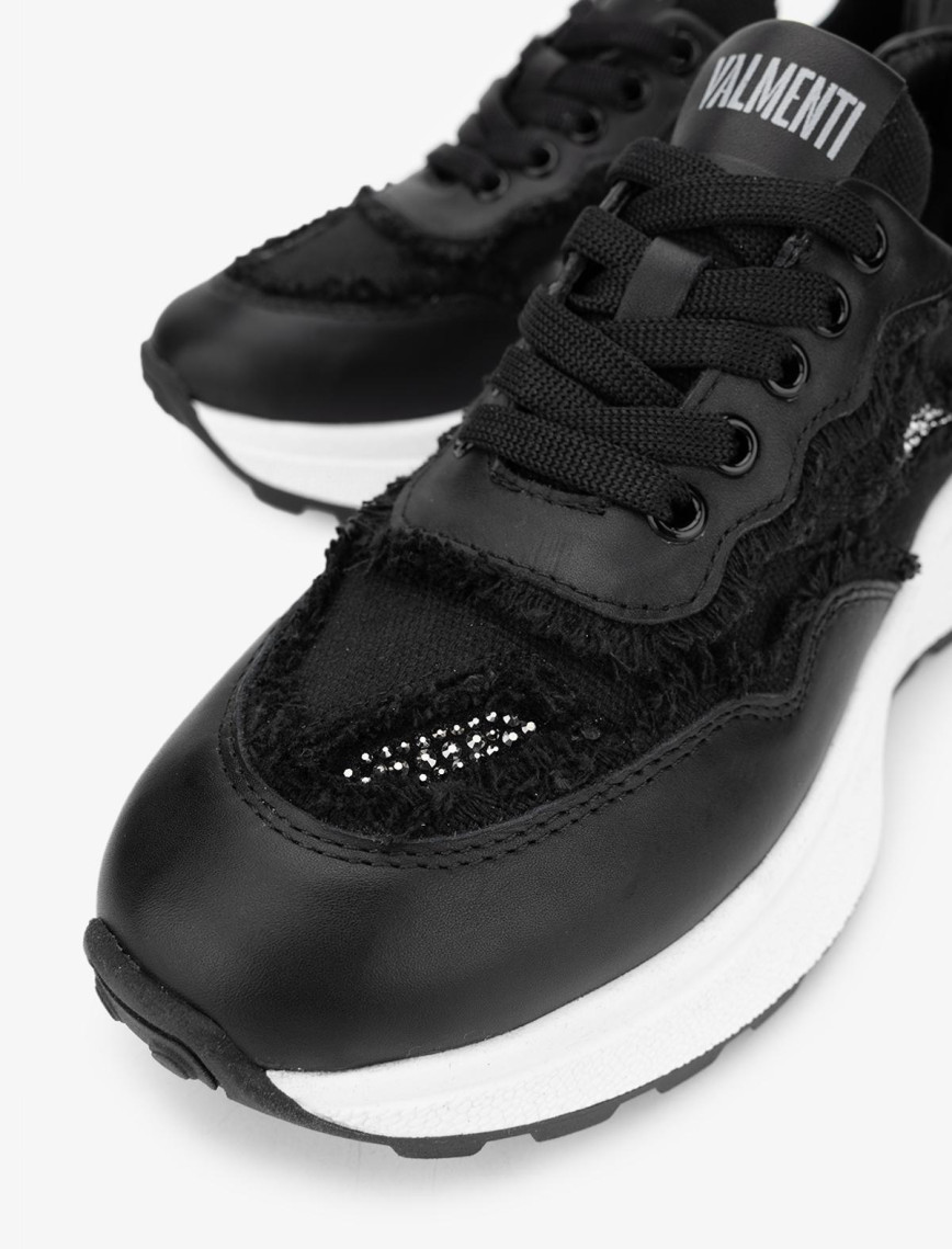 Valmenti Lovita Kadın Siyah Hakiki Deri Sneakers & Spor Ayakkabı