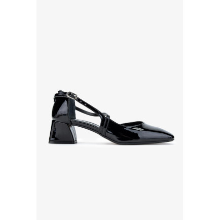 Valmenti Terza Kadın Siyah Rugan Hakiki Deri Topuklu Ayakkabı Valmenti Terza Kadın Siyah Rugan Hakiki Deri Topuklu Ayakkabı