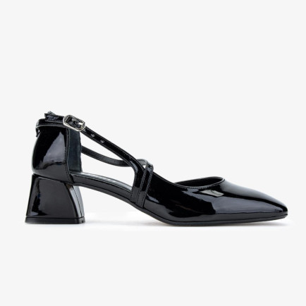 Valmenti Terza Kadın Siyah Rugan Hakiki Deri Topuklu Ayakkabı Valmenti Terza Kadın Siyah Rugan Hakiki Deri Topuklu Ayakkabı