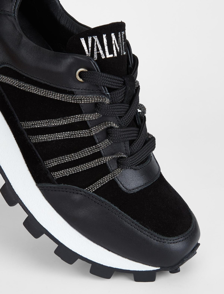Valmenti Kadın Siyah Süet Hakiki Deri Sneakers & Spor Ayakkabı Valmenti Kadın Siyah Süet Hakiki Deri Sneakers & Spor Ayakkabı