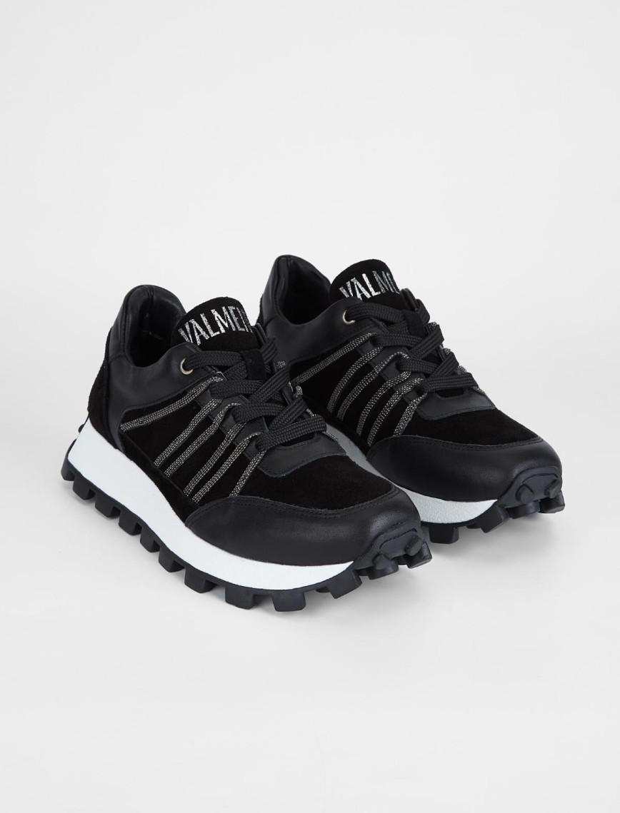 Valmenti Kadın Siyah Süet Hakiki Deri Sneakers & Spor Ayakkabı Valmenti Kadın Siyah Süet Hakiki Deri Sneakers & Spor Ayakkabı