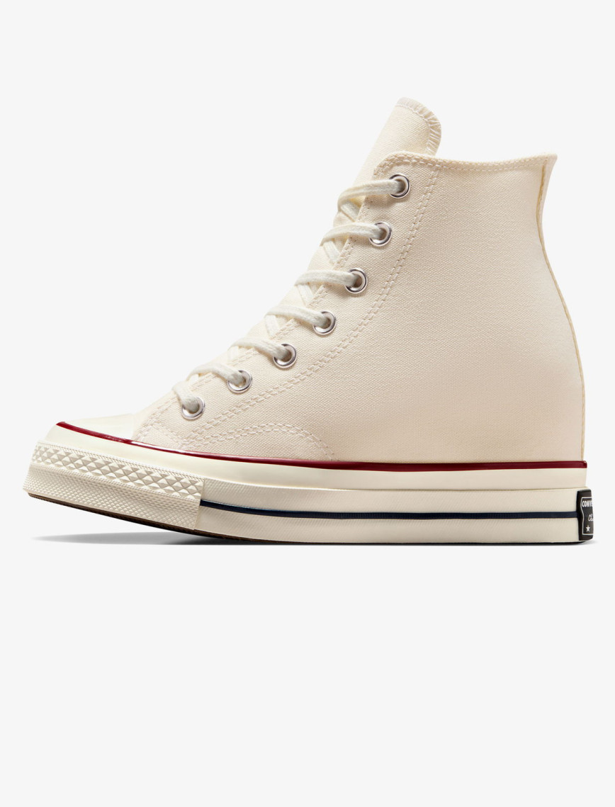 Converse Chuck 70 Wedge Unisex Krem Platform Sneaker Converse Chuck 70 Wedge Unisex Krem Platform Sneaker