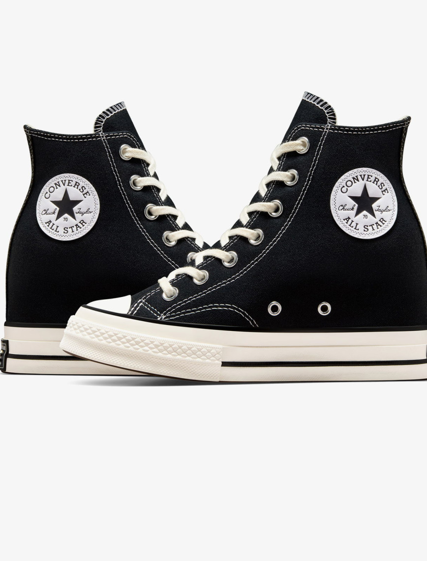 Converse Chuck 70 Wedge Unisex Siyah Platform Sneaker