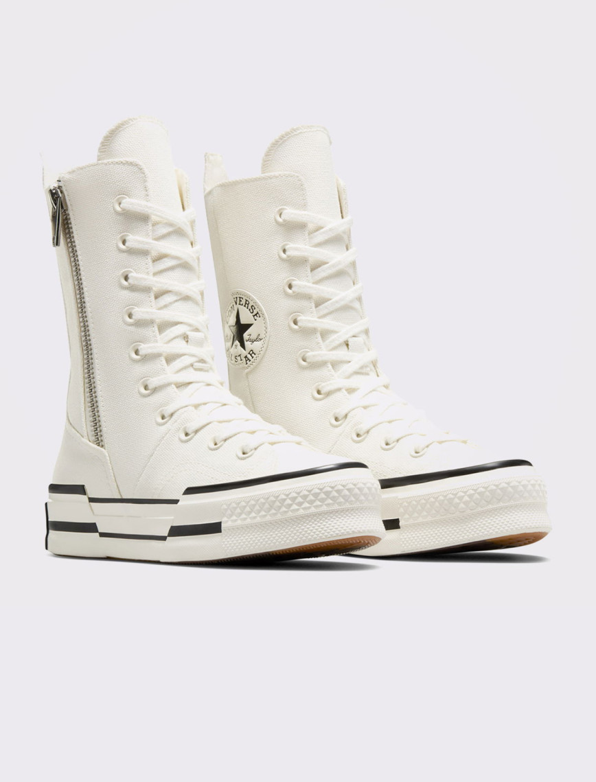 Converse Chuck 70 Plus XHi Unisex Krem Platform Sneaker Converse Chuck 70 Plus XHi Unisex Krem Platform Sneaker