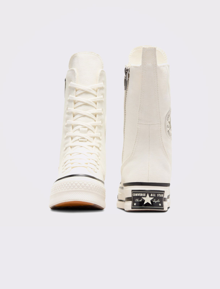Converse Chuck 70 Plus XHi Unisex Krem Platform Sneaker Converse Chuck 70 Plus XHi Unisex Krem Platform Sneaker