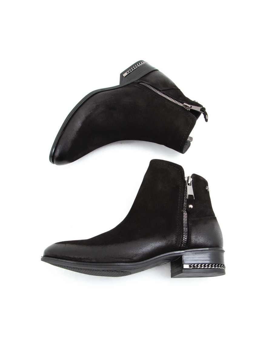 Tamer Tanca Kadın Hakiki Deri Siyah Nubuk Klasik Bot Tamer Tanca Kadın Hakiki Deri Siyah Nubuk Klasik Bot