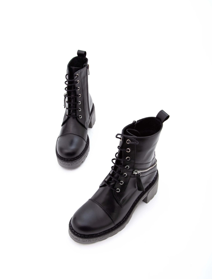 Tamer Tanca Kadın Hakiki Deri Siyah POSTAL Bot Tamer Tanca Kadın Hakiki Deri Siyah POSTAL Bot