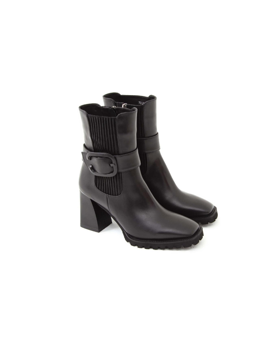 Tamer Tanca Kadın Hakiki Deri Siyah Deri Topuklu Bot Tamer Tanca Kadın Hakiki Deri Siyah Deri Topuklu Bot