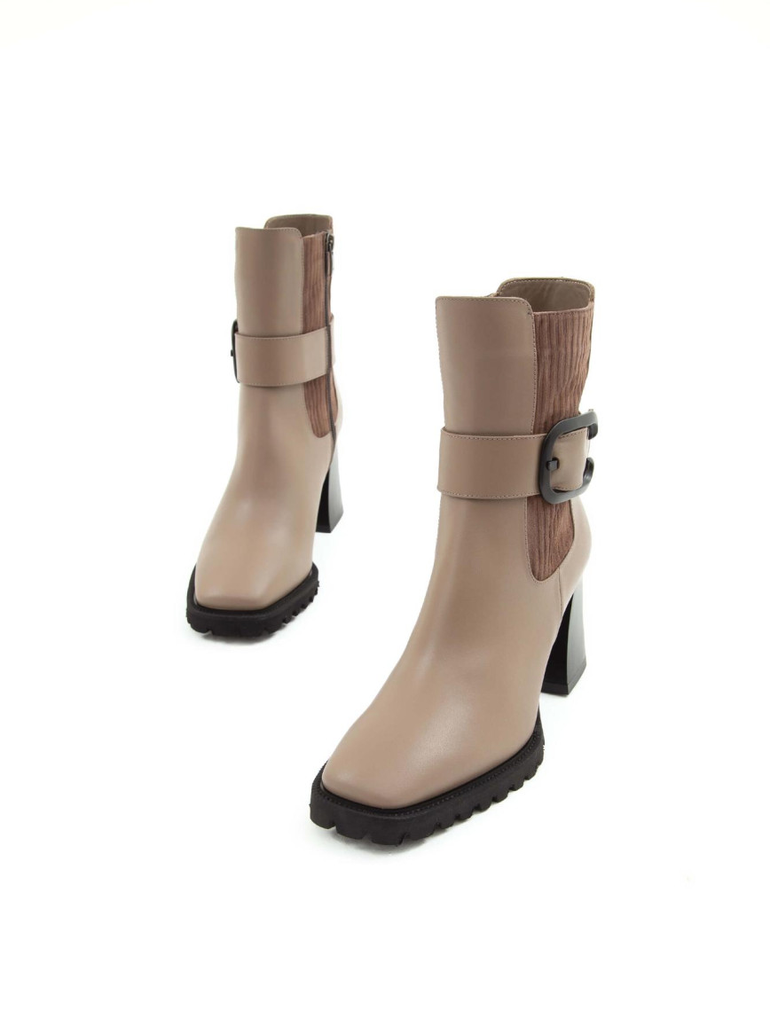 Tamer Tanca Kadın Hakiki Deri Vizon Topuklu Bot Tamer Tanca Kadın Hakiki Deri Vizon Topuklu Bot