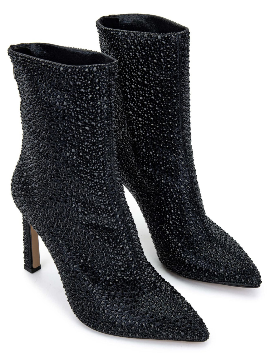 Tamer Tanca Kadın Hakiki Deri Siyah Topuklu Bot Tamer Tanca Kadın Hakiki Deri Siyah Topuklu Bot