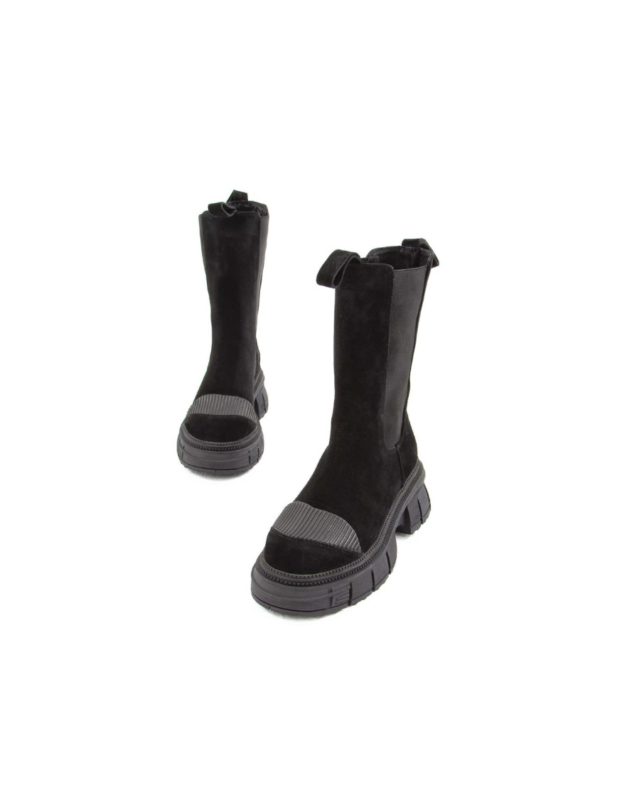 Tamer Tanca Kadın Hakiki Deri Siyah Süet Casual Bot Tamer Tanca Kadın Hakiki Deri Siyah Süet Casual Bot