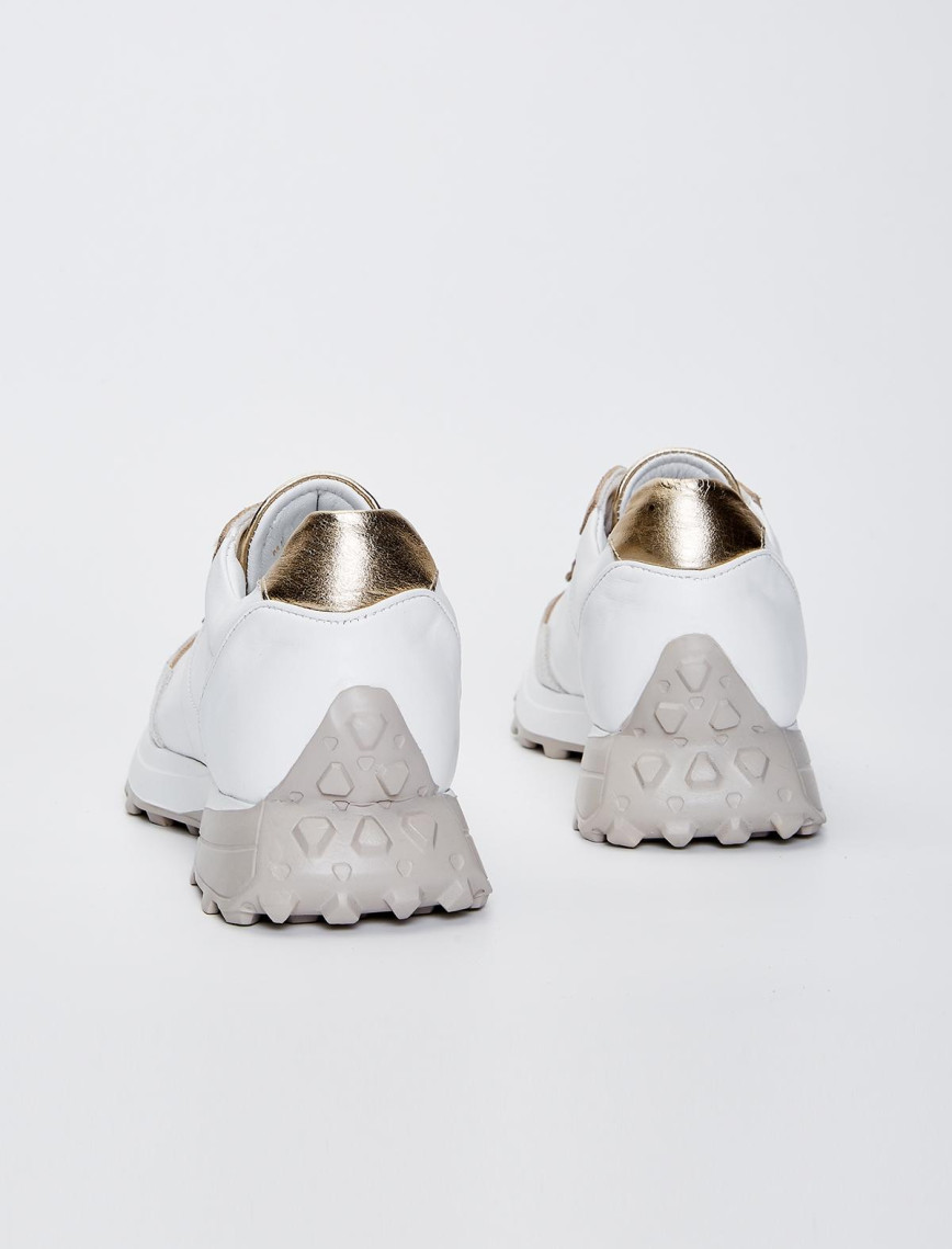 Valmenti Jianna Kadın Beyaz Hakiki Deri Spor Ayakkabı