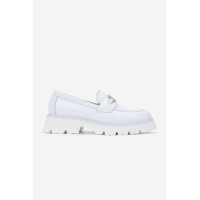 Valmenti Nicola Kadın Beyaz Hakiki Deri Loafer Ayakkabı