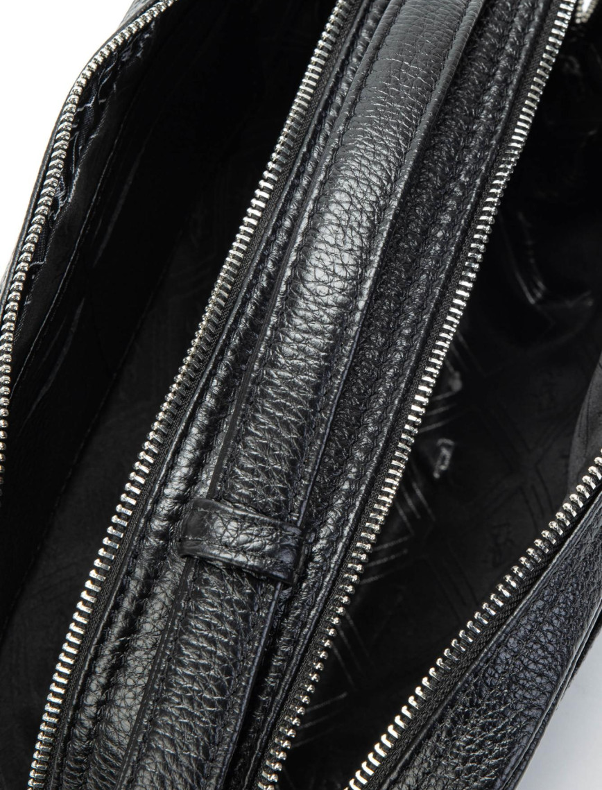 Tamer Tanca Erkek Hakiki Deri Siyah Traş Çantası Tamer Tanca Erkek Hakiki Deri Siyah Traş Çantası