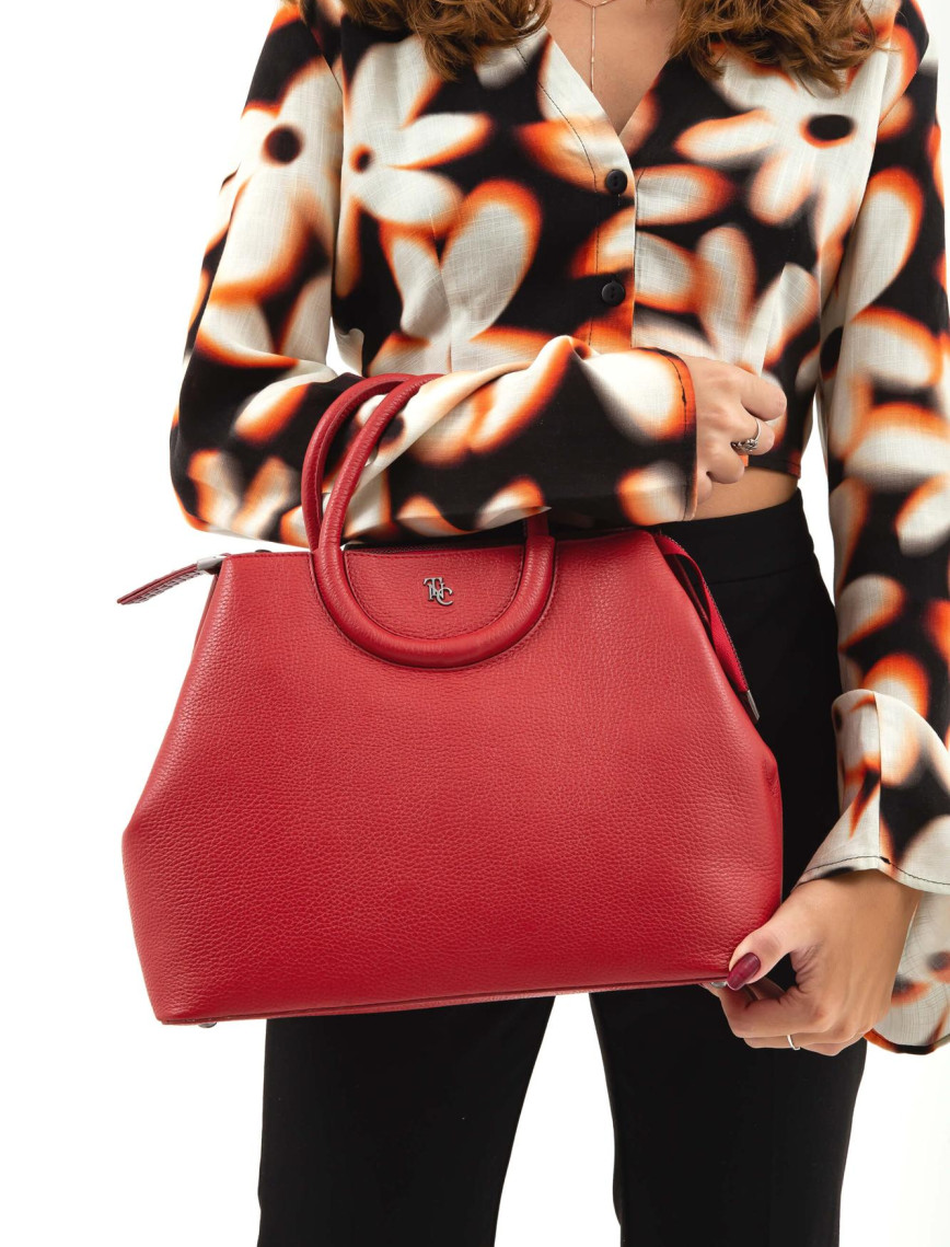 Tamer Tanca Kadın Hakiki Deri Kırmızı Omuz Çanta Tamer Tanca Kadın Hakiki Deri Kırmızı Omuz Çanta