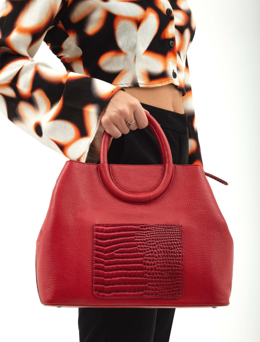 Tamer Tanca Kadın Hakiki Deri Kırmızı Omuz Çanta Tamer Tanca Kadın Hakiki Deri Kırmızı Omuz Çanta