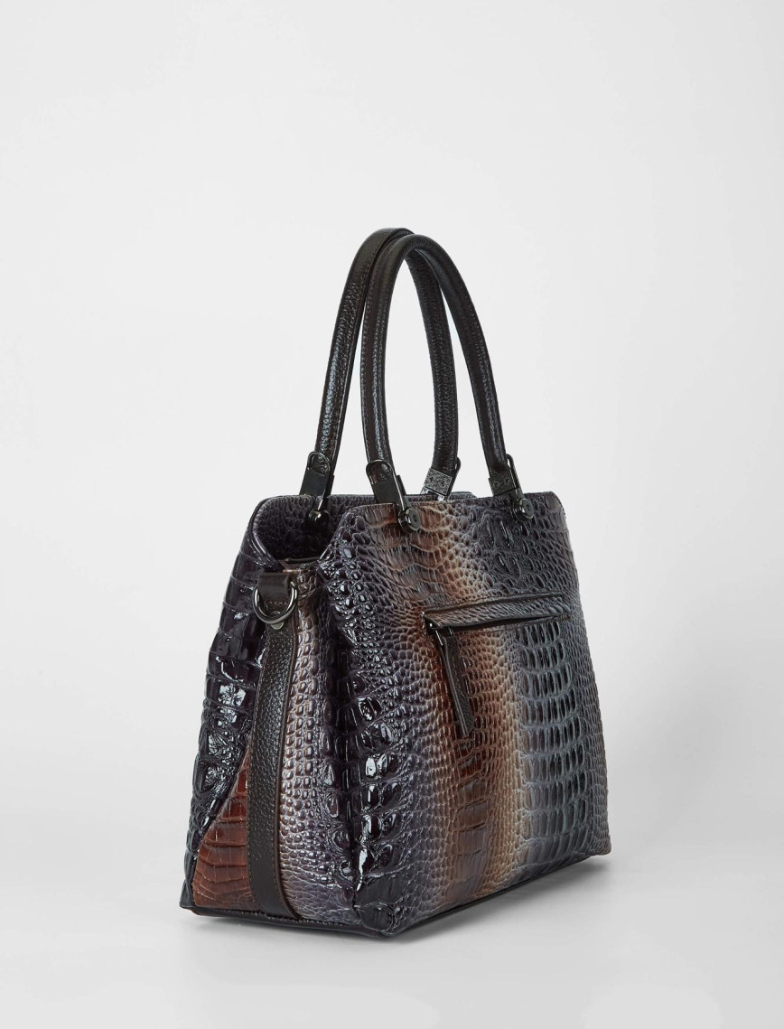 Tamer Tanca Kadın Hakiki Deri Vizon/Lacivert Kol Çantası Tamer Tanca Kadın Hakiki Deri Vizon/Lacivert Kol Çantası